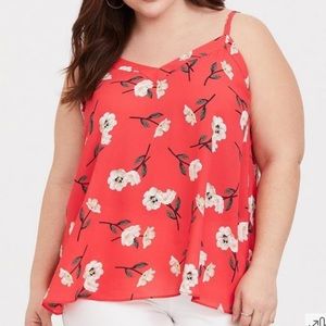 Torrid 0, EUC   SOPHIE GEORGETTE SWING CAMI